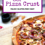 Dairy-free Whole30 pizza crust made with eggplant