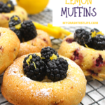 Easy to make and delicious to eat, these Keto and Gluten-free lemon Blackberry muffins are amazing!