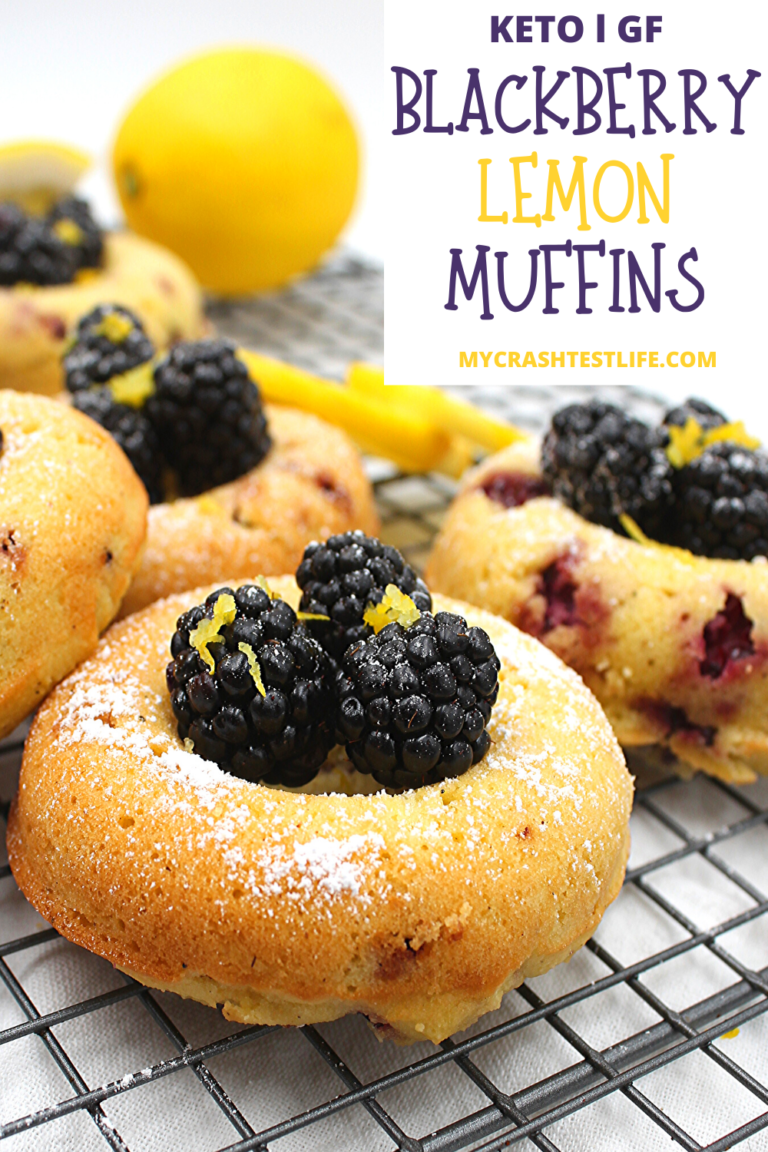 Easy to make and delicious to eat, these Keto and Gluten-free lemon Blackberry muffins are amazing!