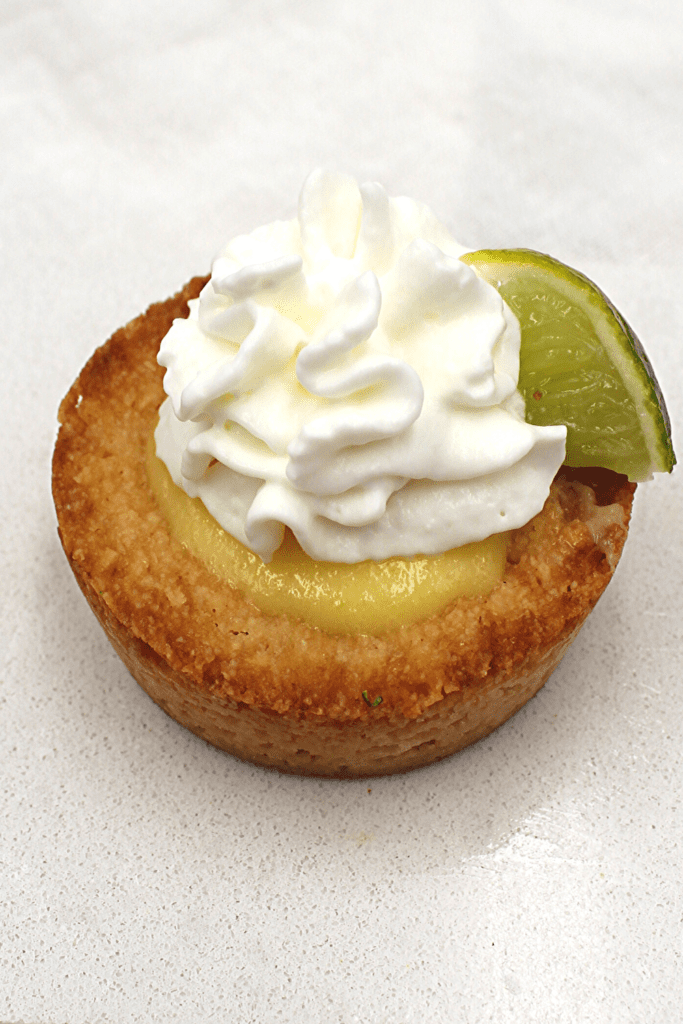 Lime and tequila filled gluten-free shortbread cookies