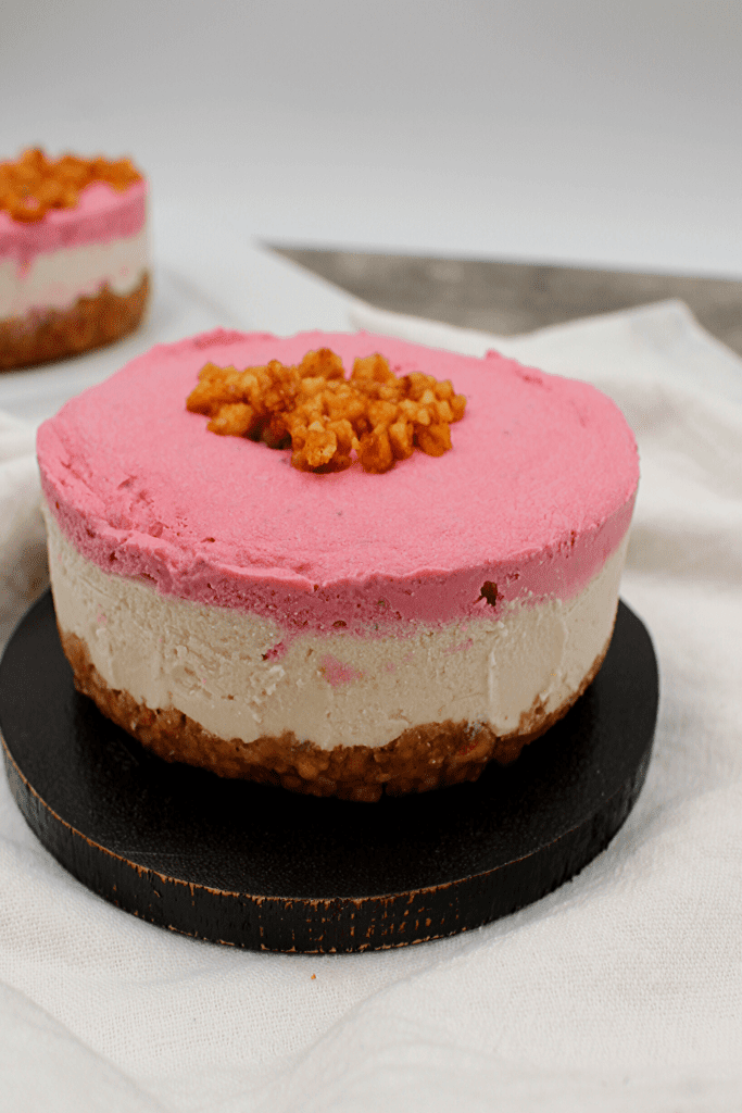 Keto Vegan Strawberry Layered Cheesecake My Crash Test Life