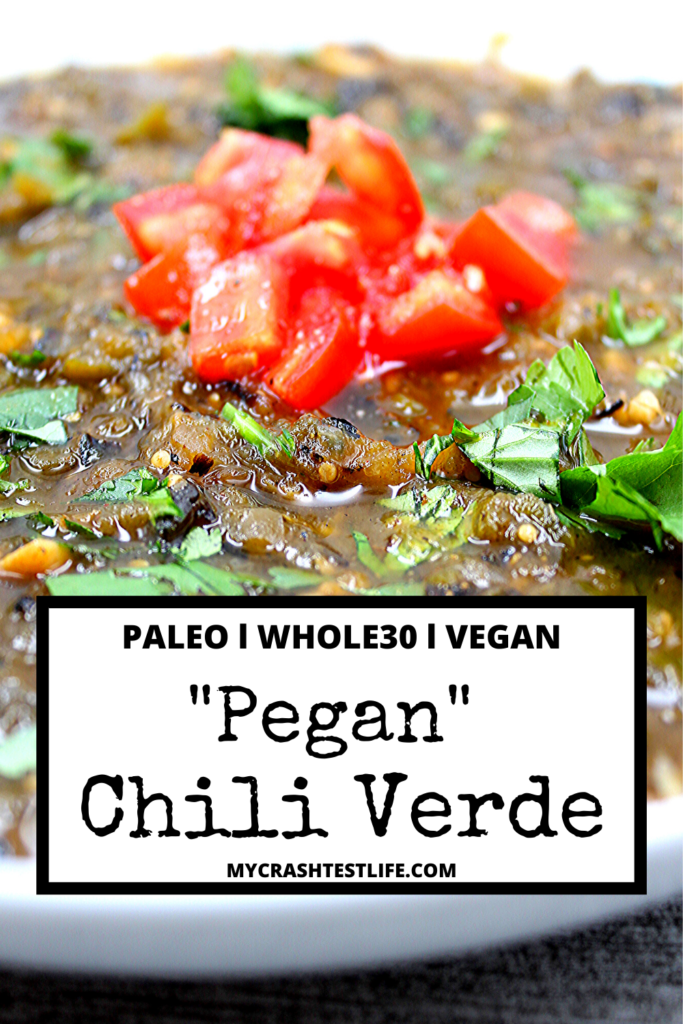 A bowl of Whole30 and Paleo Chili Verde