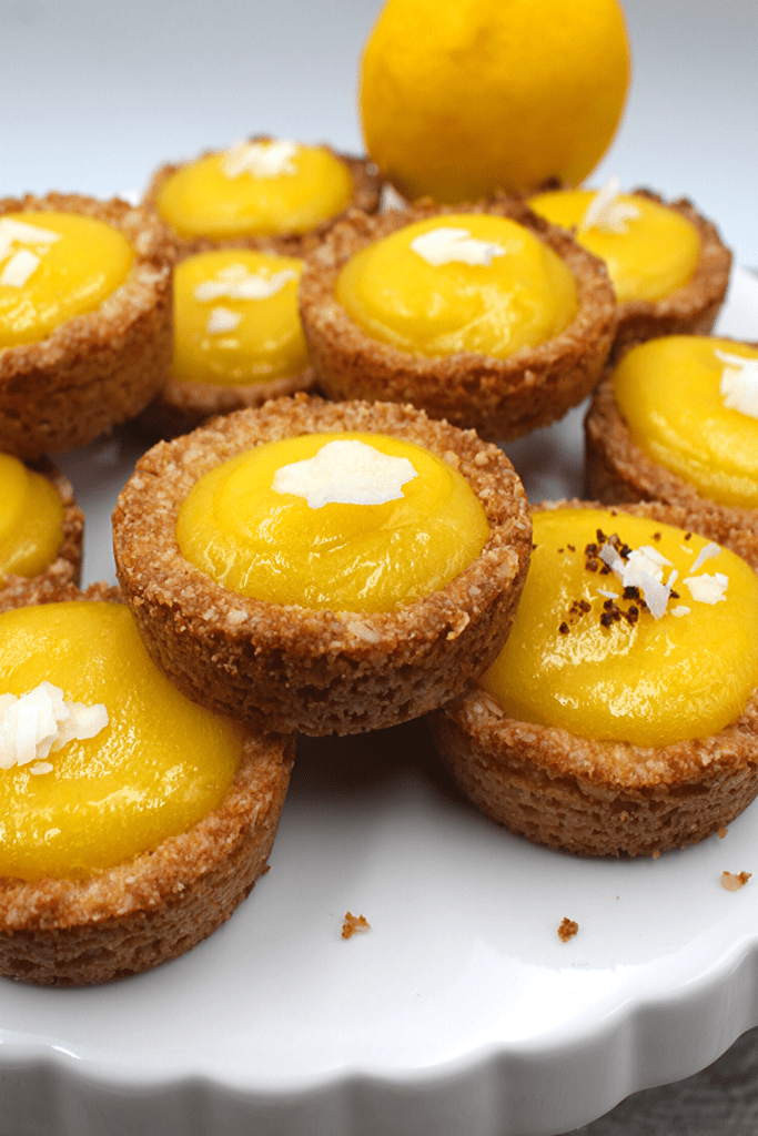 Creamy tart lemon with a crunchy cookie crust.