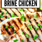Let the dill pickle brined chicken rest before slicing