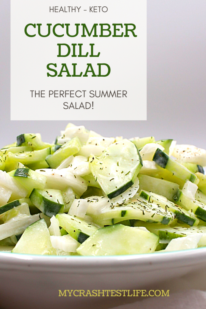 Dill, cucumber and a handful of other ingredients make this a low carb, keto summer salad