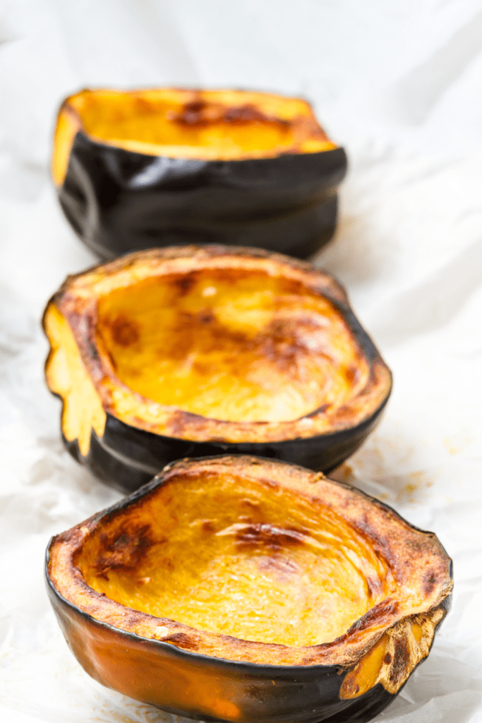 acorn squash roasted in the oven