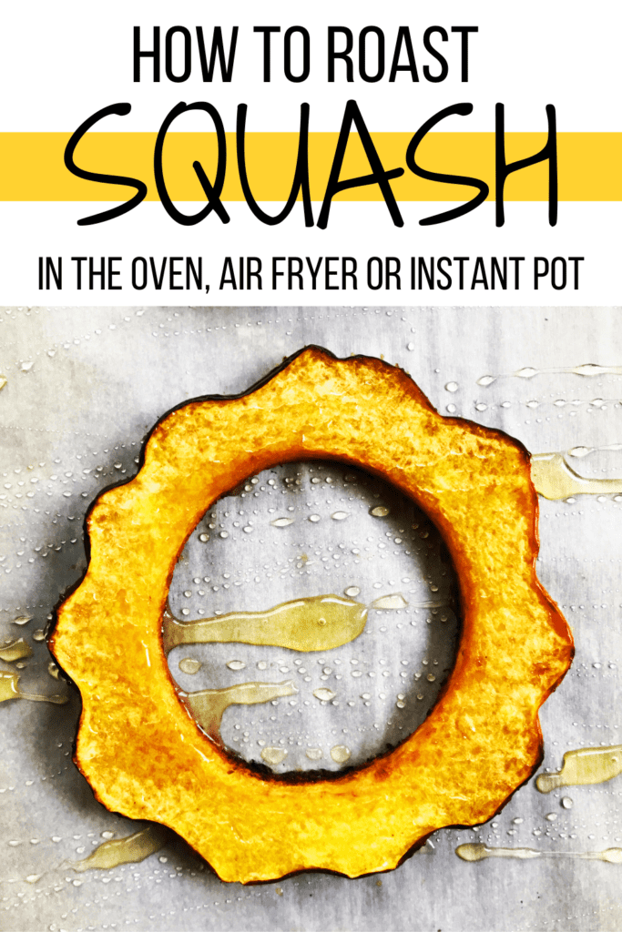a slice of roasted acorn squash