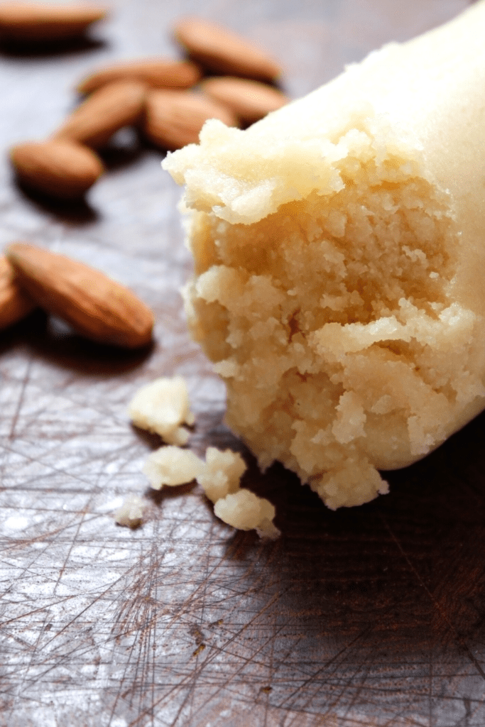 a ball of sugar-free marzipan