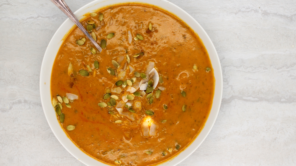 a bowl of whole30 soup
