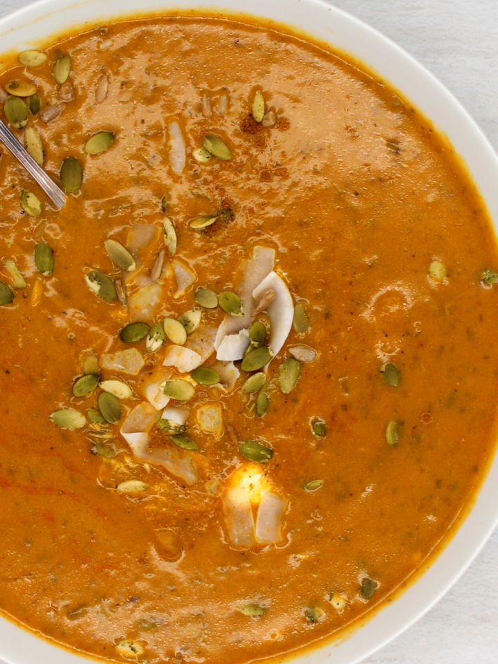 a bowl of whole30 soup
