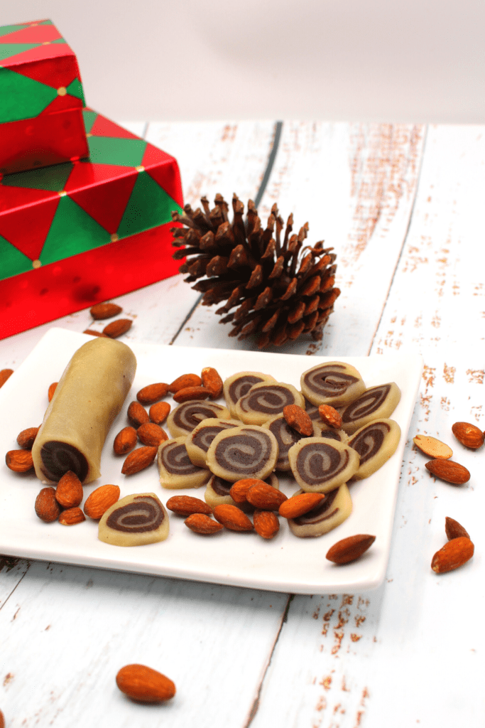 a plate of cookies
