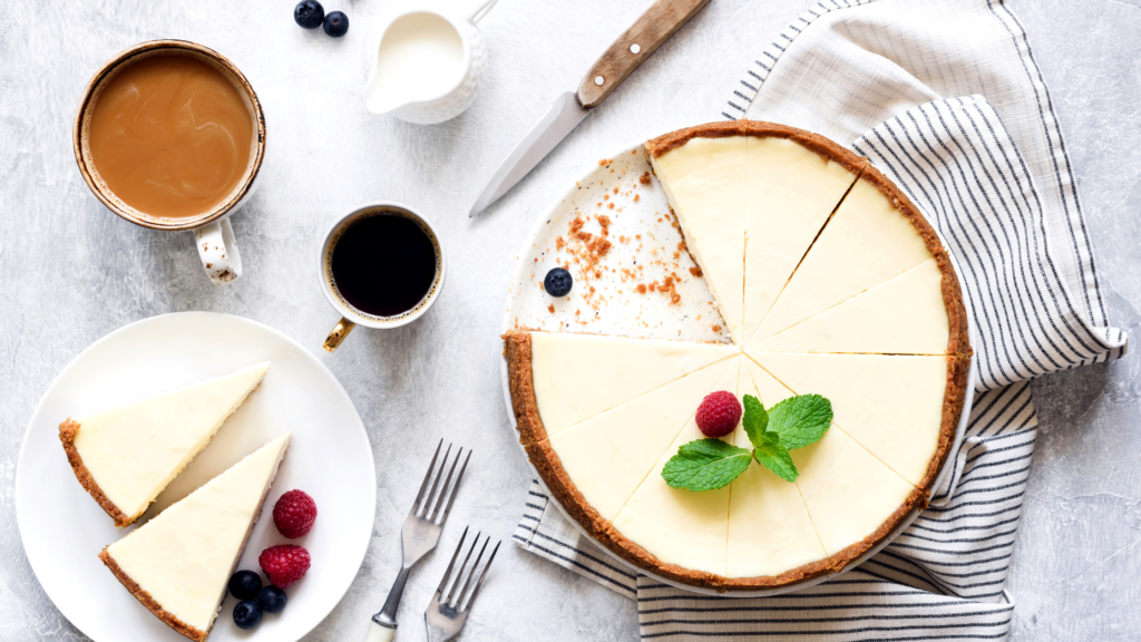 a keto cheesecake on a plate