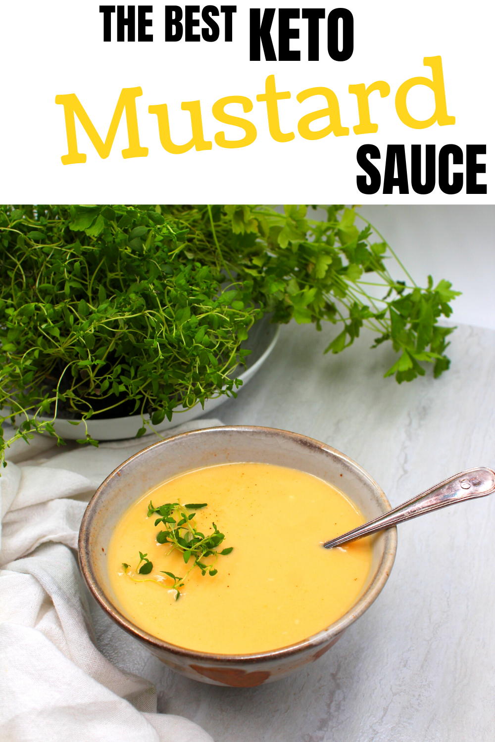 a spoon in a bowl of mustard dipping sauce