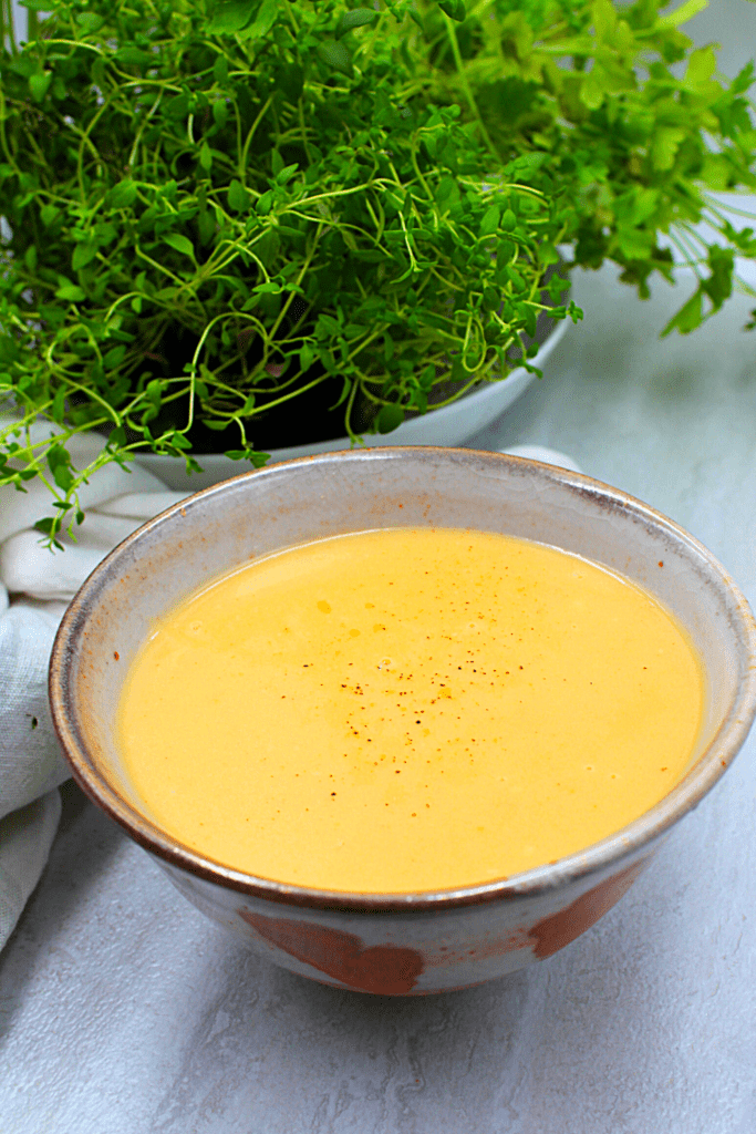 a bowl of creamy mustard sauce