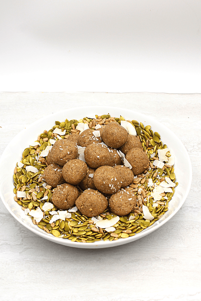 a bowl of fasting bites that are made nut-free