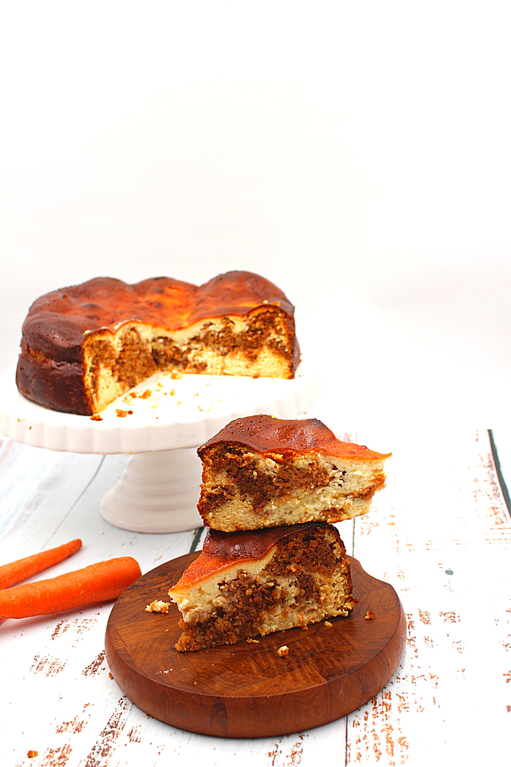 slices of cheesecake on top of each other