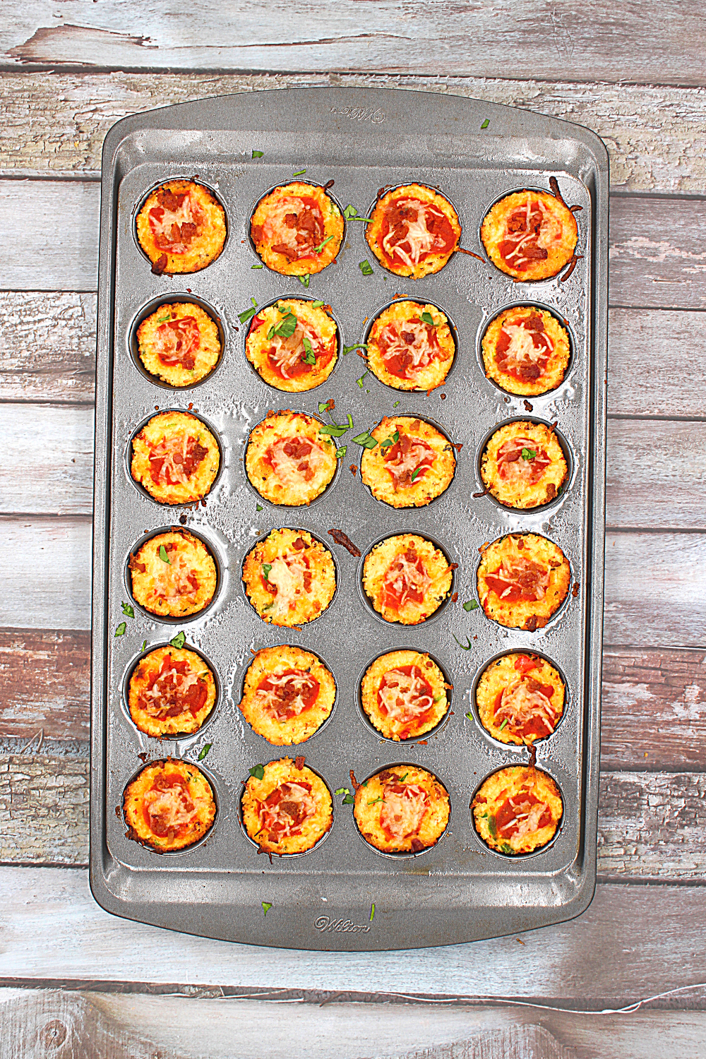 baked mini pizza bites