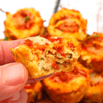 the inside of a pizza bite