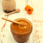 spicy honey in a jar