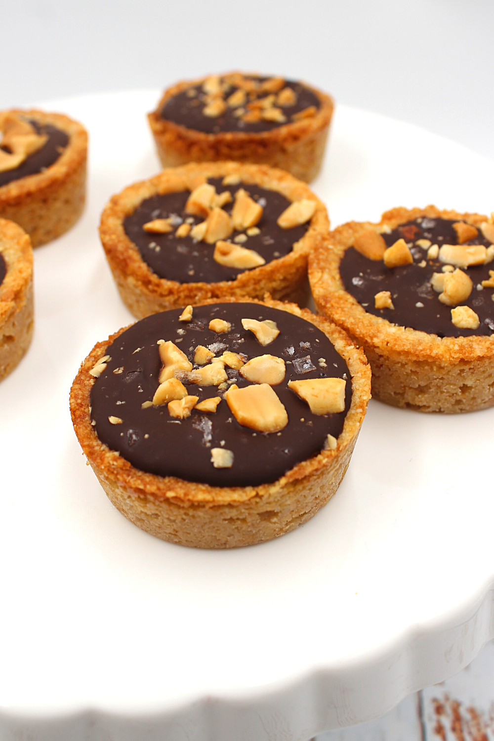 gluten-free cookie cups with chocolate and peanut butter