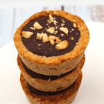cookie cups with peanut butter and chocolate