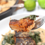 a piece of salmon