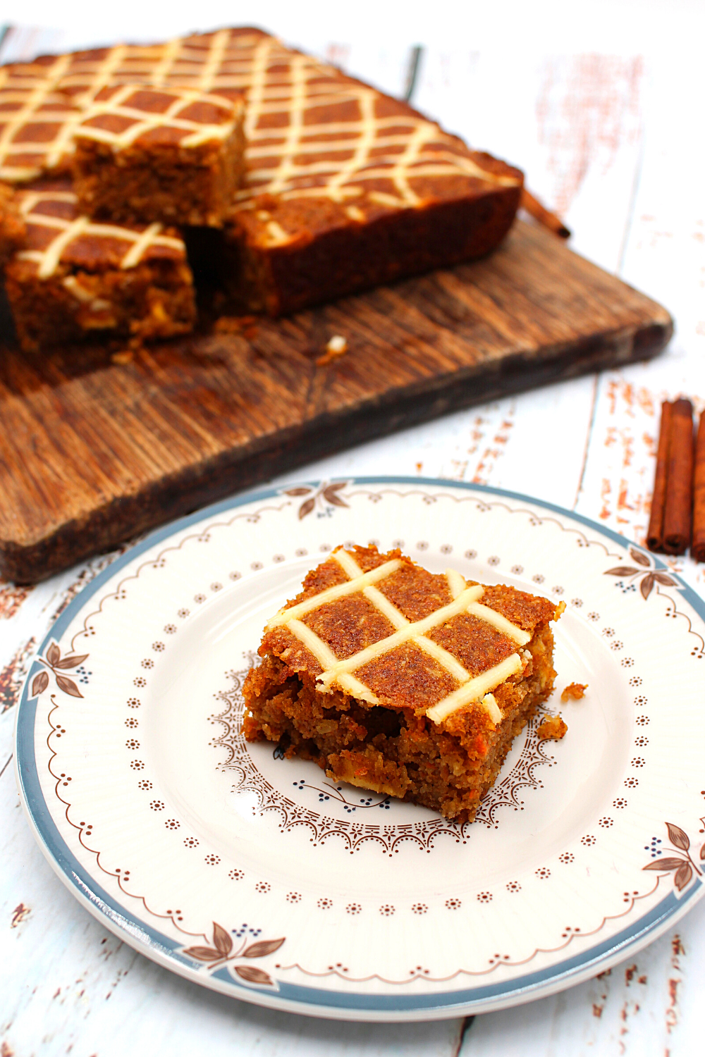 quick and easy sprint time carrot cake bars
