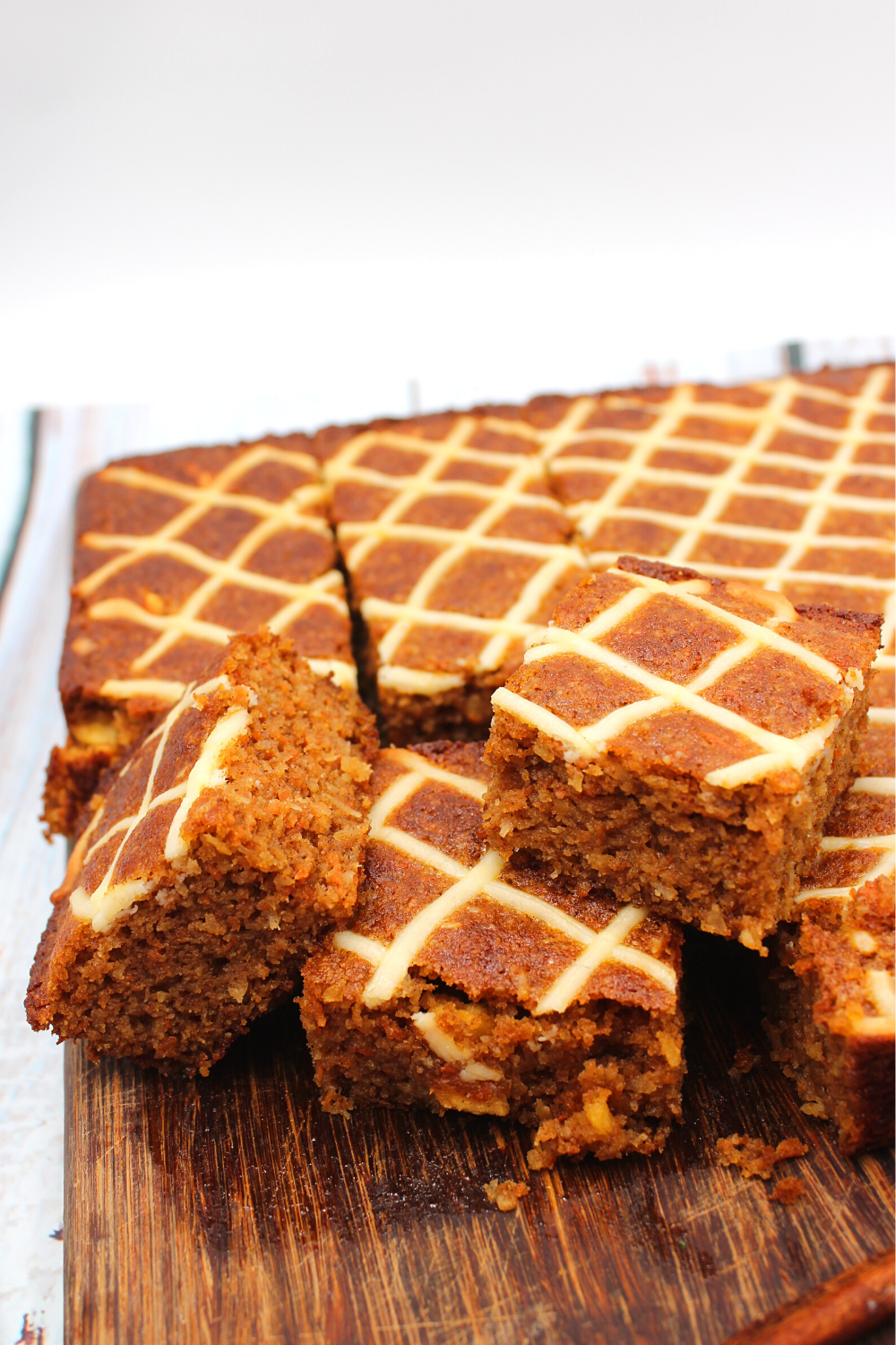 carrot cake made into bars