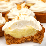 keto cookie cup with banana pudding