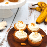 keto mini banana pudding pies