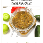 jar of tomatillo enchilada sauce