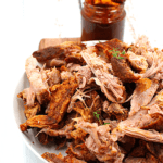 pulled pork made in an air fryer