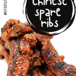 Chinese Spare ribs on a plate