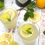 gin, lemon, mint and simple syrup