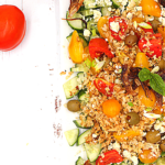 sheet pan vegan keto salad