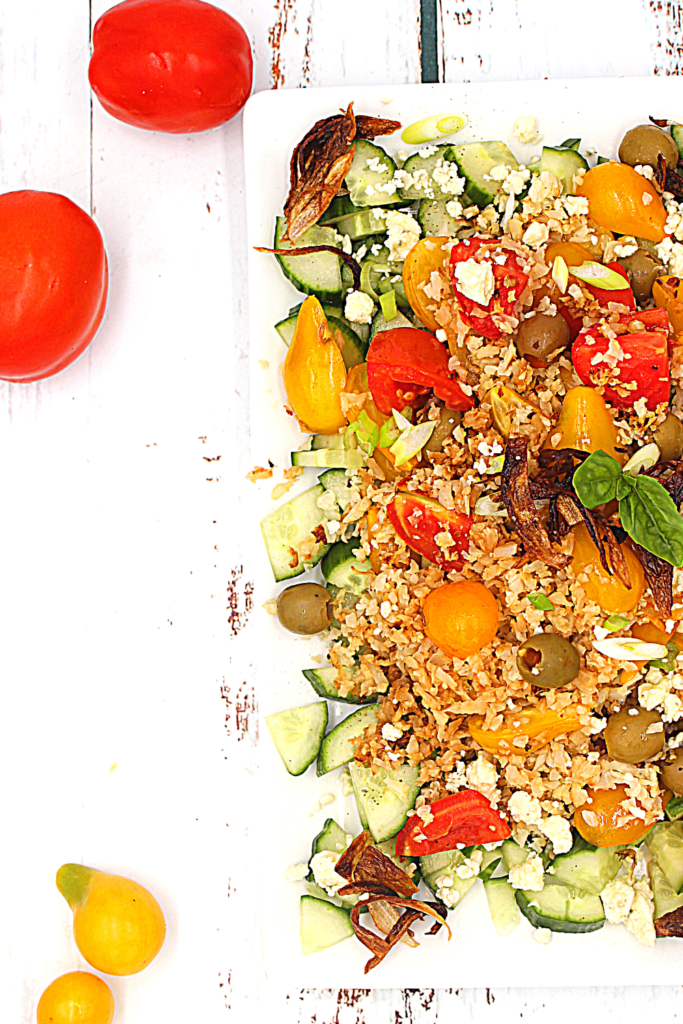sheet pan vegan keto salad
