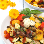 pizza vegetable salad