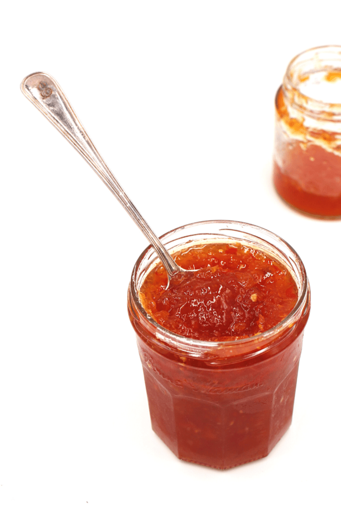 a jar of homemade sugar-free and low carb jam