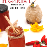 allulose, water, honey extract and hot sauce