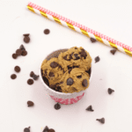 healthy bowl of edible keto cookie dough
