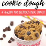 edible cookie dough in a container