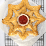 keto spider web shaped bread