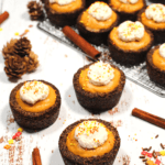 pumpkin mouse in gluten-free cookie cups