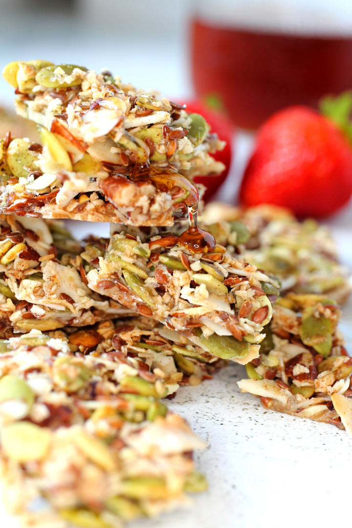 Keto Pumpkin Maple Coconut Clusters Vegan and PlantBased My Crash