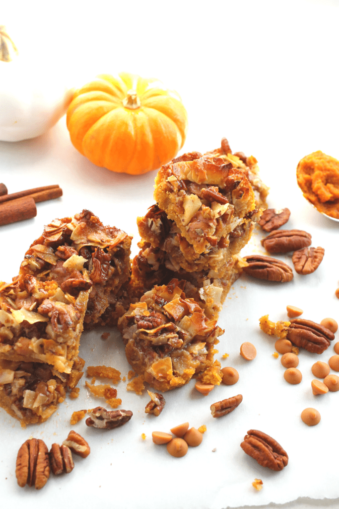 caramel pumpkin bars