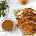 a bowl of mushroom gravy
