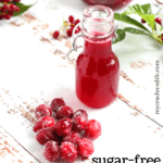 keto cranberry simple syrup for cocktails