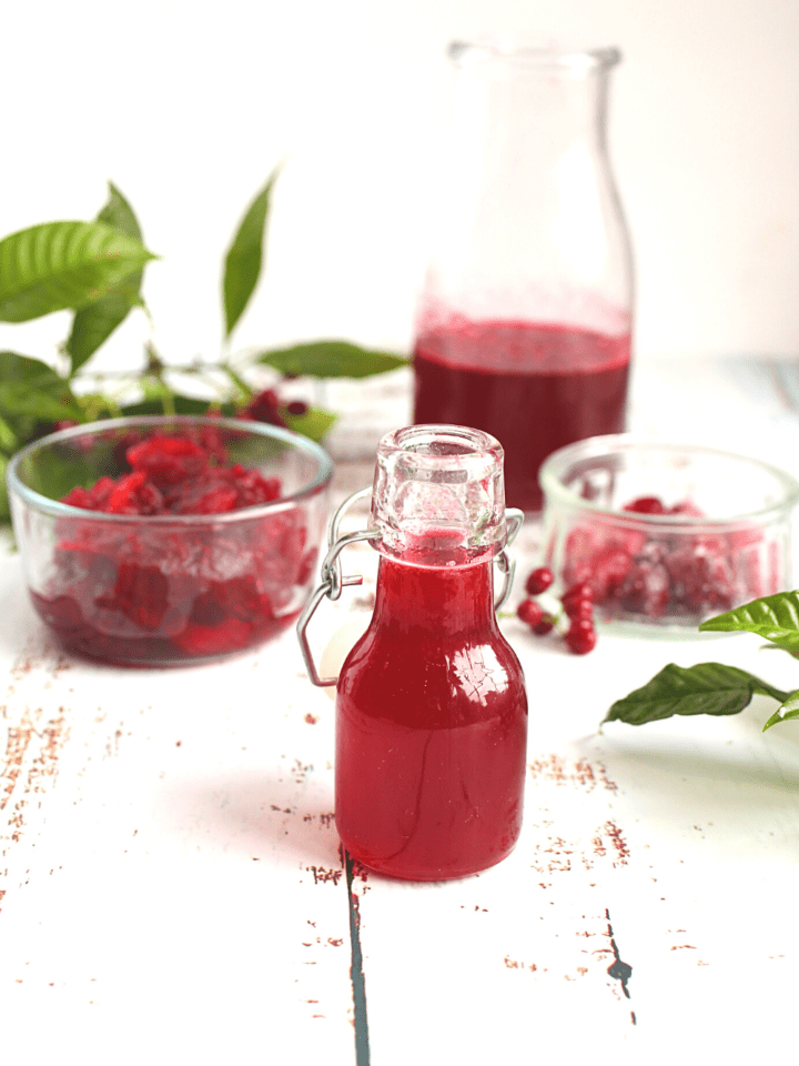 cranberry simple syrup made sugar-free