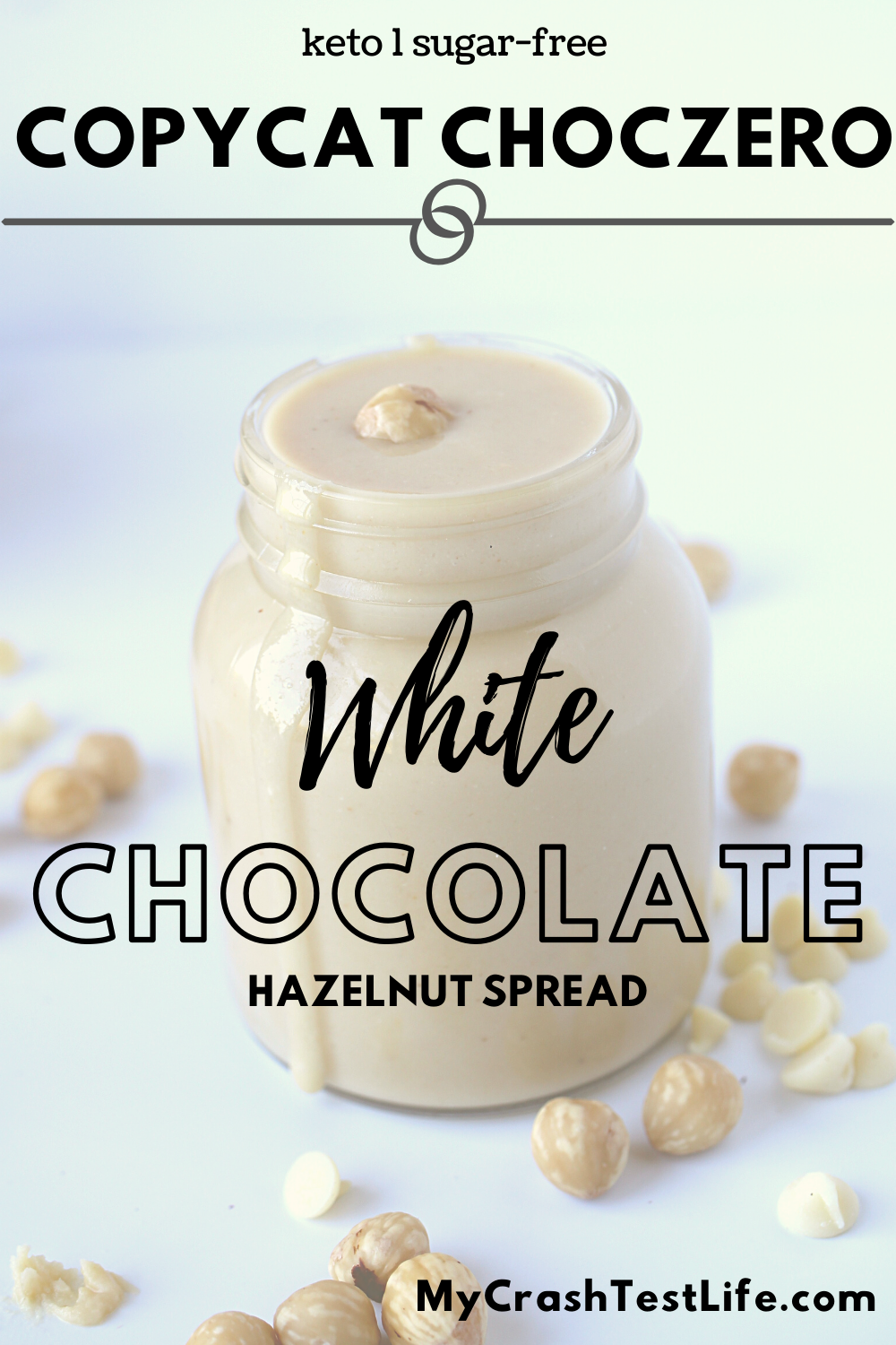 Keto 4Ingredient SugarFree White Chocolate Hazelnut Spread