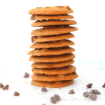 keto copycat Tate's chocolate chip cookies used in keto icebox cake